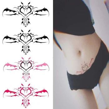 

1pcs Sexy Navel Sticker For Women Waterproof Temporary Sticker Fashion Fake Body Art Tattoo Sticker