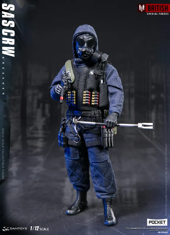 DAMTOYS 1/12 POCKET ELITE SERIES: SAS CRW Assaulter/Breacher PES001/PES002