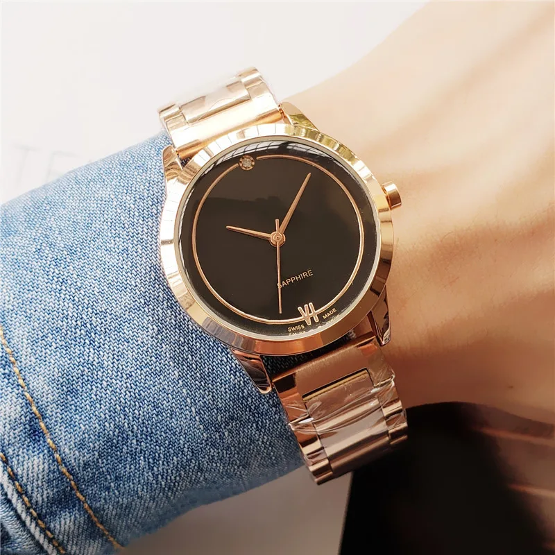 Известный Элегантный дизайн женские золотые часы браслет relogio feminino высокое
