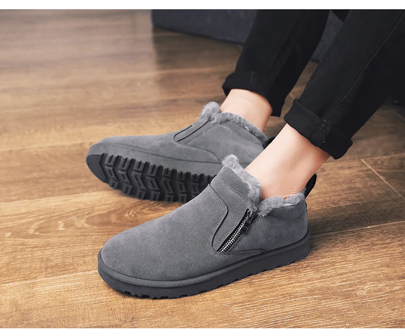 men women winter warm work boots with plush fur casual lightweight ankle boots waterproof anti-skid outdoor sneakers sports shoes couple unisex plus size shoes (16)