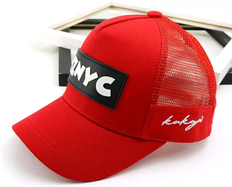 Буквы NYC детские бейсболки Детские головные уборы с застежкой Gorras для девочек и мальчиков 5 панельные кепки NY шапки 50-54 см T913