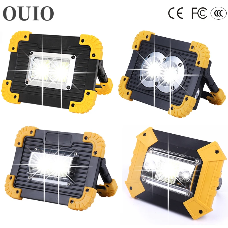 

8000LM LED Work Lantern Super Bright 18650 AA Battery Rechargeable Torch Outdoor Camping Lamp Inspection COB Light