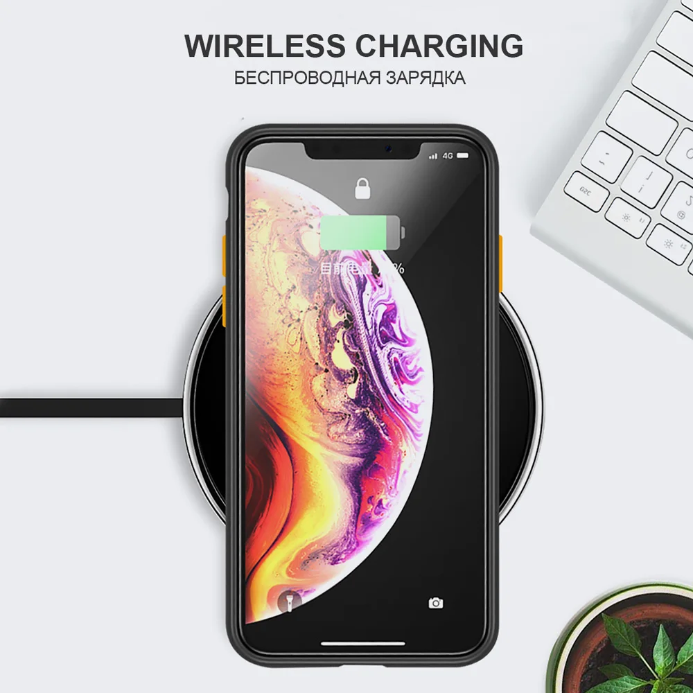 Противоударный чехол для телефона iphone X, XR, XS, Max, для iphone 6, 6s, 7, 8, 7 Plus, простой жесткий чехол, защитный чехол