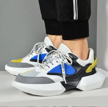 

FIUGGI Fashion Graffiti Sneakers Man Thick Sole Mixed Colors Casual Shoes Men Outdoor Tide Walking Shoes For Male Chaussures