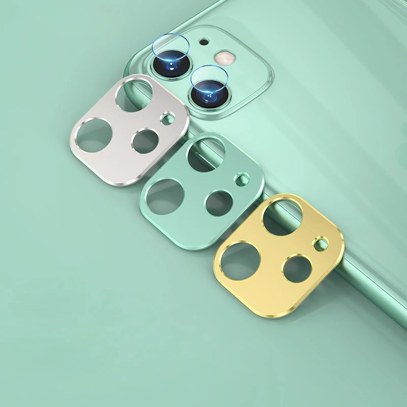 Для iPhone 11 Pro Max защита для экрана камеры стекло+ защитное кольцо для объектива для iPhone 11 Pro Алюминиевый задний Чехол для iPhone 11