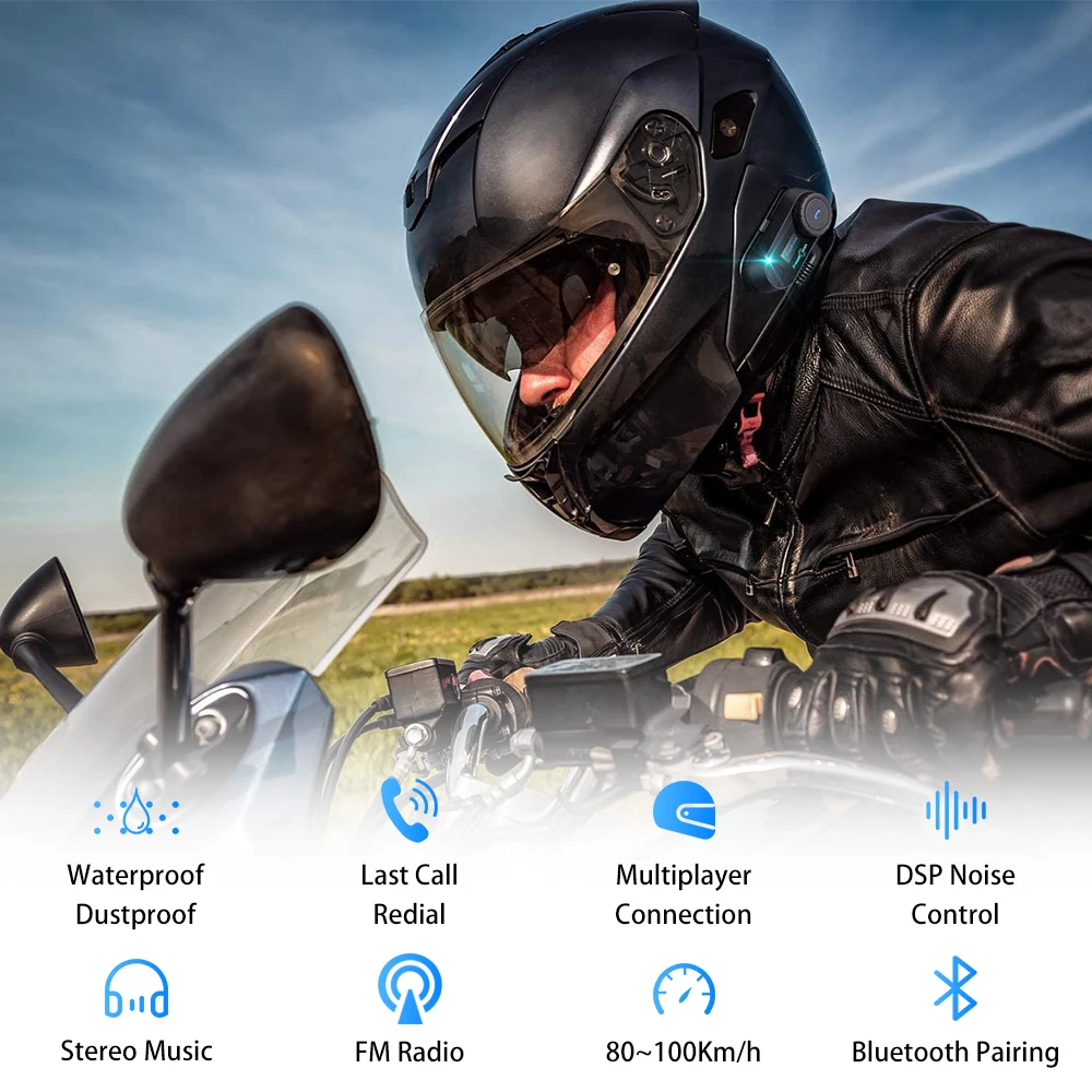 Deelife Интерком мотоциклетный шлем Bluetooth гарнитура беспроводная связь музыкальный