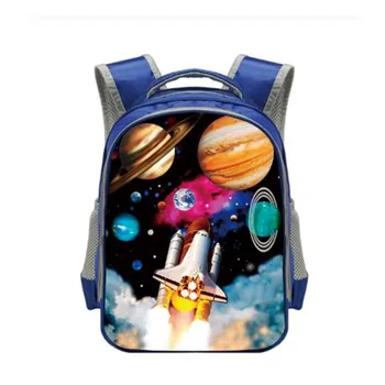 

racing car / locomotive / galaxy / spaceship backpack children school bag boys kindergarten backpack kids shoulder bag bookbag