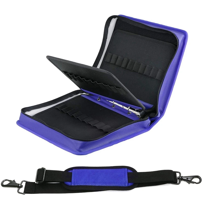 

180 Slots Colored Pencil Case PU Pen Case Pencil Holder for Watercolor Pencils Spiral Detachable Pen Case