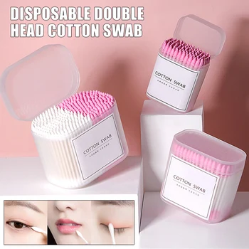 

Disposable Cotton Swab Double Tipped Cotton Buds Ear Makeup Swabs Biodegradable MPwell