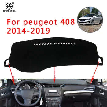 

PNSL Car Dashboard Cover Dash Mat Dash Pad Carpet For Peugeot 408 2014-2019 Sun protection anti - slip anti - uv