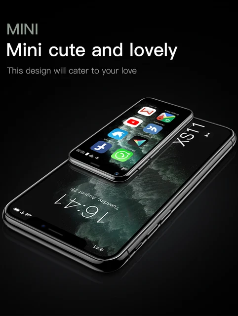 Today Mini Smartphone Android 6.0 Cell Phones With 3d Glass Slim Cute  Market Body Hd Camera Dual Redmiter@