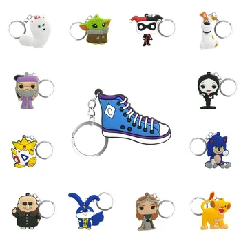 

1Pcs Pvc New Arrived Cute Cartoon Key Chain Baby Yoda Keyring Birthday Gift Fashion Trinket Lovely Key Holder Accessory Jewelry