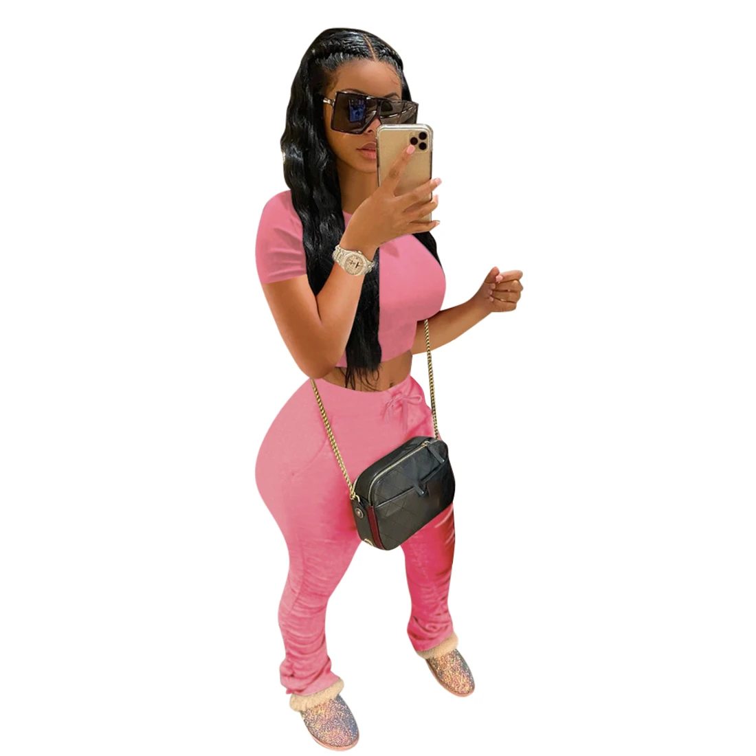 

Seamless Yoga Training Set Sport Outfits Women Two Piece Long Sleeve Top Leggings Workout Gym Suit Fitness Wear Yoga Sets