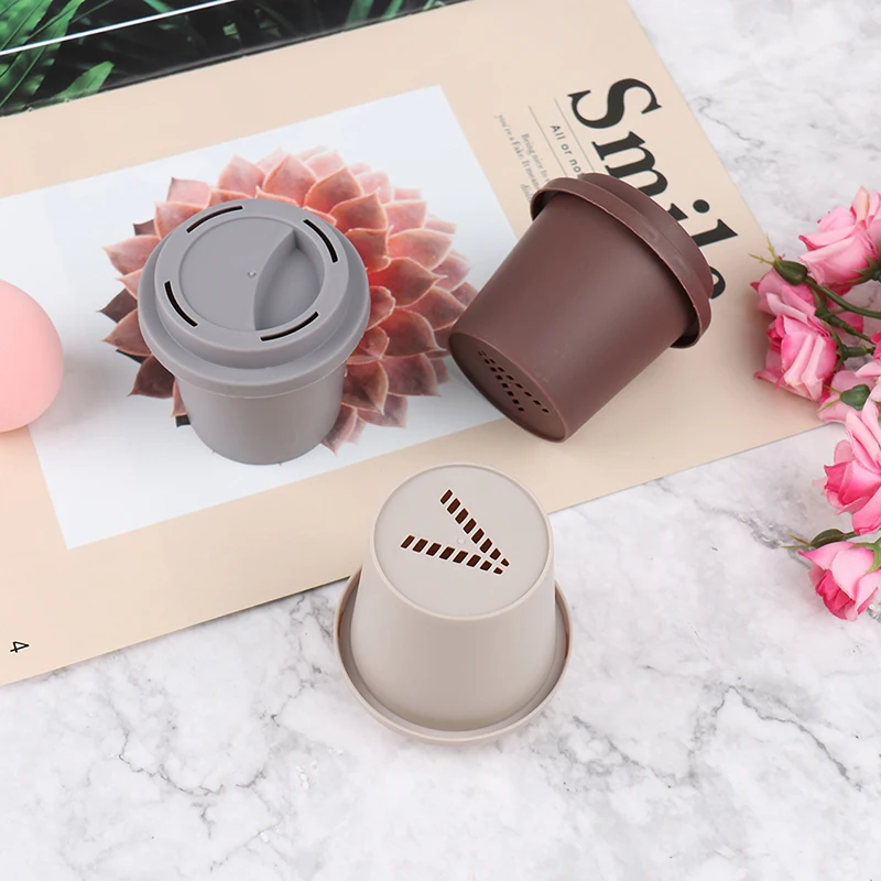 

Hot Empty Coffee Cup Sponge Stand Storage Case Makeup Puff Holder Empty Cosmetic Dry Box Makeup Accessories