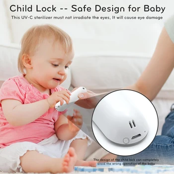 

Mini Portable UV Light Sterilizer UVC LED Sanitizing Wand for Home Travel Kids baby Cloths Sterilization Household Clean Tools