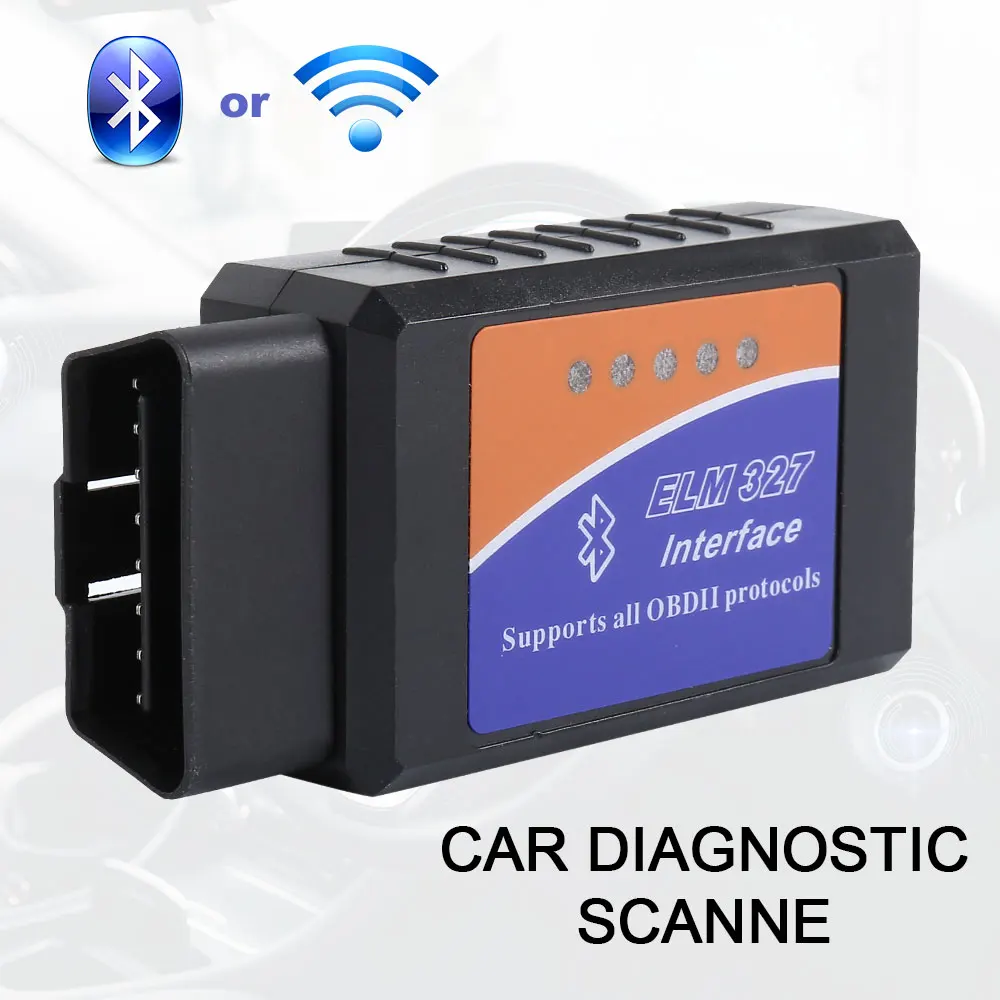 Автомобильный OBD2 ELM327 V1.5 Bluetooth/wifi автомобильный диагностический инструмент ELM 327 OBD Код считыватель чип PIC18F25K80 работает для Android/IOS/Windows