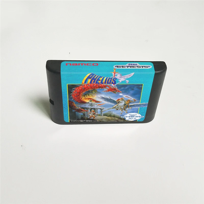 Phelios крышка США с розничной коробкой 16 бит MD игровая карта для Sega Megadrive Genesis