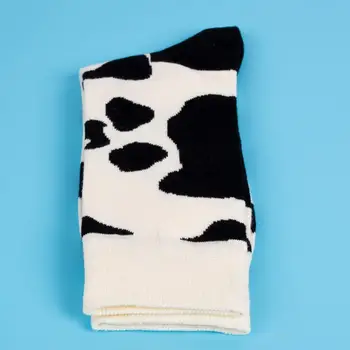 

Fashion Cute Cows Print Socks Women Japanese Style Socks Harajuku Cute C6E3