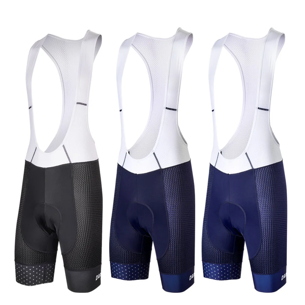 DAREVIE Cycling Bib Shorts Men Breathable Pro Cycling Bib Shorts Shockproof 3D Sponge Pad Cycling Pants 7cm Leg Band 6 Hour Ride