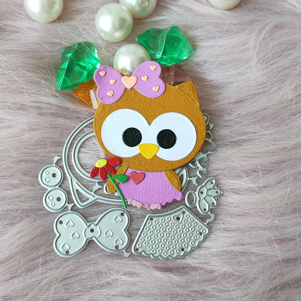 

New Owl metal cutting die mould scrapbook decoration embossed photo album decoration card making DIY handicrafts