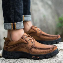 Мужская прогулочная обувь из натуральной кожи; мужская модельная обувь ручной работы; мужские уличные лоферы из воловьей кожи; Мужская офисная обувь