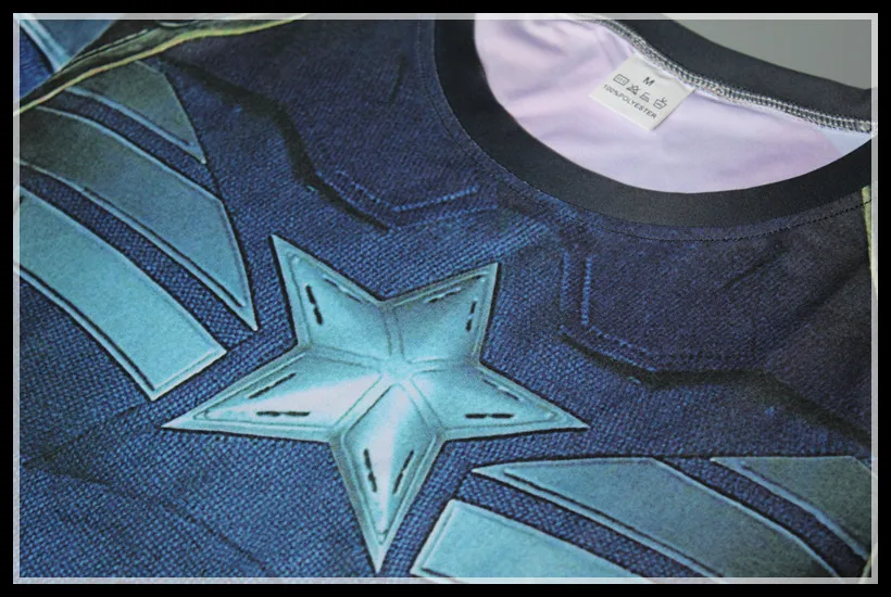 2019 Marvel series Superman Punisher Running Shirt Men women short Sleeve Compression Shirts Gym Fitness Sport cycling Men