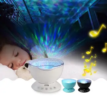 

Upgrade Version Sleeping Sea Wave Little Night Lamp Cute Comfort Bedroom Aurora Galaxy Projector Lamp Ocean