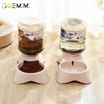 

Dog Automatic Feeder Plastic 3.8 L Capacity Automatic Dog Feeders Waterers Non-slip Cat Food Bowl Automatic Dog Food Feeder
