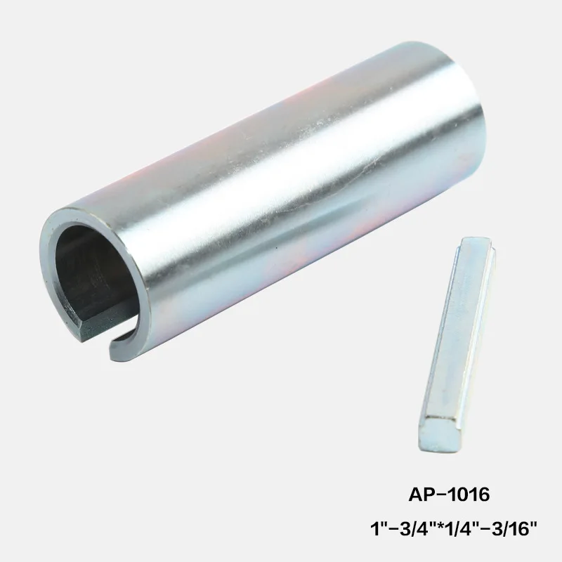 Engine 3/4" To 1" Crankshaft Metal Sleeve Adapter Bushing Converter Pulley Bore Reducer 3/16" Keystock 5