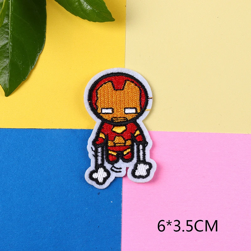 Marvel Iron man spiderman hulk captain America patches anime cartoon clothes patches Garment stickers embroidery cloth stickers 
