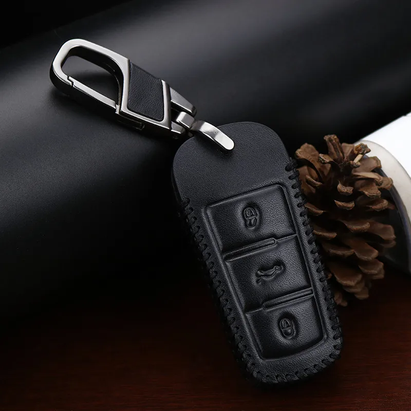 Для VW ключ CC чехол Брелок Кожаный Брелок чехол для Volkswagen Golf 4 5 6 7 MK7 Passat CC 3C B5 B6 B7 B8 Magotan Polo CC