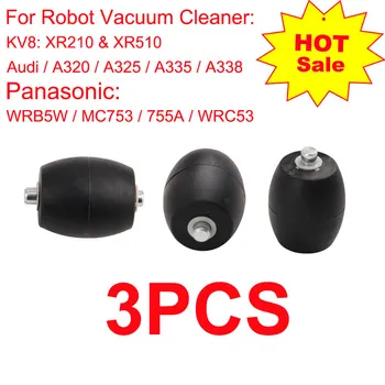 

3PCS Audi Robot Vacuum Cleaner Parts Replacement for KV8 Panasonic Haier Robot Vacuum Cleaner Accessory Kit Small Front Wheel...
