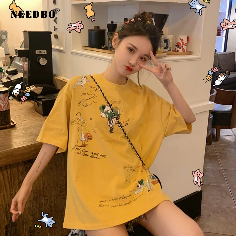 Футболка женская из хлопка Vogue оверсайз Harajuku футболка Женская Сексуальная