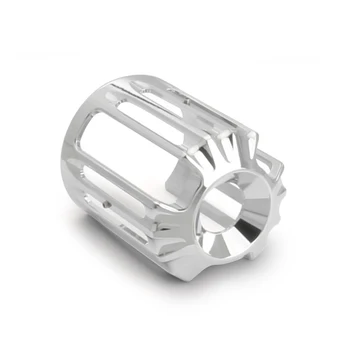 

Chrome Deep edge cut Oil Grid Filter Cover For Harley touring FLHR FLHX FLHT FLTR softail FXST Dyna breakout fatbob sportster XL