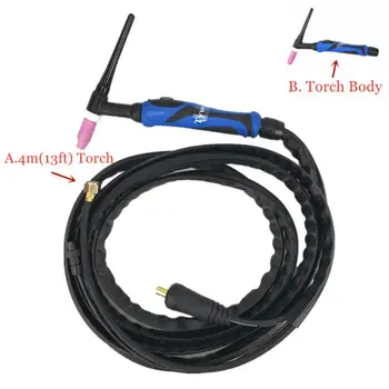 

WP26 TIG Torch TIG26 Argon Welding Torch 4 meters 13ft Air Cooled torch for 180A-220A TIG Welding Machine