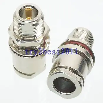 

DHL/EMS 20 pcs Connector N jack pin bulkhead clamp RG8 LMR400 RG213 RG165 RG393 straight -C1