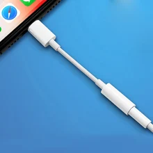 Headphone Adapter For iPhone 7 8 11 X XR AUX Earphone Adaptador on IOS 14 11 12 13 To 3.5mm Jack Female Male Charger Adapters