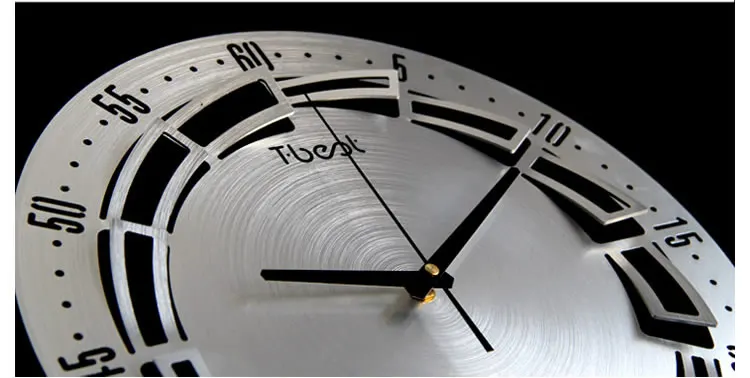 Металлические Хрустальные 3D настенные часы современный дизайн декор гостиной Европейские Художественные цифровые часы качели большие настенные домашние декоративные часы