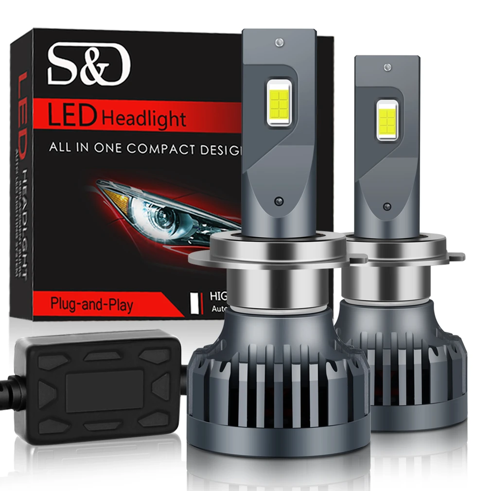 超高輝度ledヘッドライト電球 110w Csp Led Canバス ターボヘッドライト変換キット6500k 2個 Car Headlight Bulbs Led Aliexpress