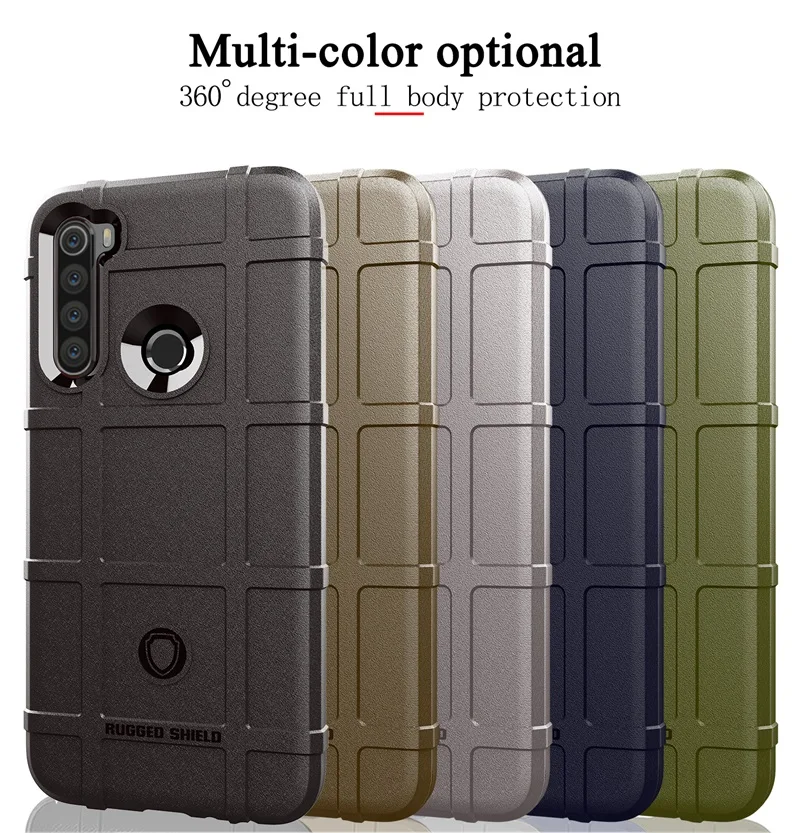 Luxury Rugged Shield Airbags Case For Xiaomi Redmi Note 8T Case Matte Soft Silicon TPU Back Cover For Redmi Note8 Note 8 Pro  (3)