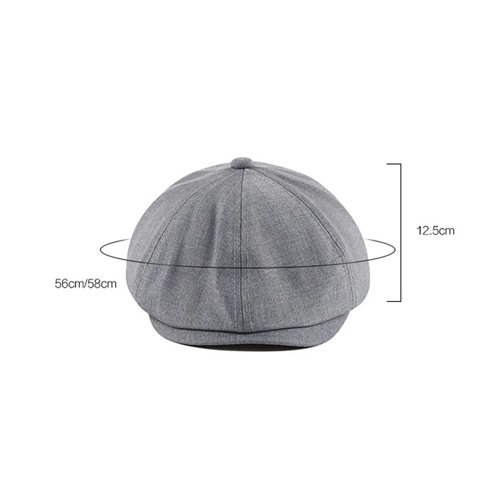 [AETRENDS] винтажная восьмиугольная кепка джентльмена, берет, шапка для мужчин и женщин, модели, плоская кепка s Newsboy, шапки Z-9974
