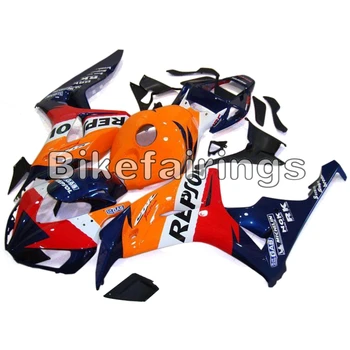 

ABS Plastic Full Fairing Kit For Honda CBR1000RR 2006 2007 CBR 1000 RR Injection Motorcycle Bodywork - Repsol Orange Red Black