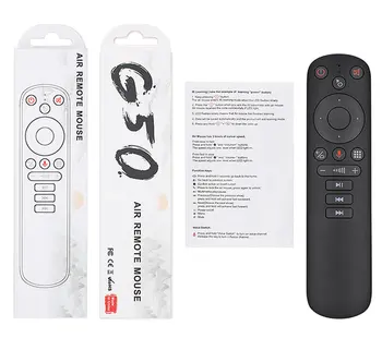 

Gyroscope G50S Air Mouse Wireless 2.4G Smart Voice Remote Control G50 for X96 mini H96 MAX X3 PRO Android TV Box vs G20S G30