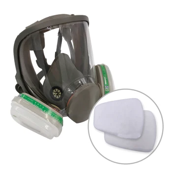 

15 IN 1 6800 Gas Mask Full Face Large View Facepiece Painting Spraying Respirator For Gas Mask Respirator Filterg Spraying