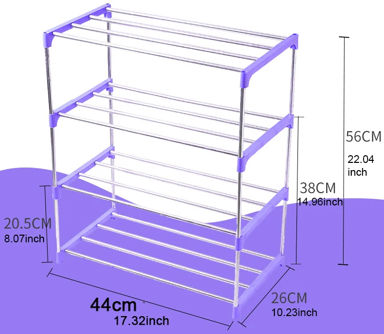 Съемный DIY из нержавеющей стали обувь тапочки полка стойки держатели полки хранения слоев организации аксессуары и принадлежности для дома