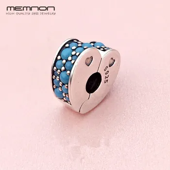 

Memnon 2018 New summer Arcs of Love Charms 925 sterling silver heart clip beads fit bead Bracelets bangles DIY for women KT097