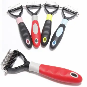 

Pet Fur Knot Cutter Remove Rake Grooming Shedding Brush Comb Rake Dog Cat