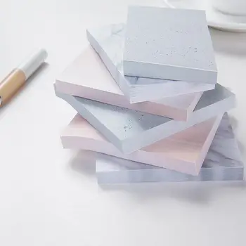 

Creative Marble Color Self Adhesive Memo Pad New Style Sticky Notes Bookmark School Office Stationery Supply