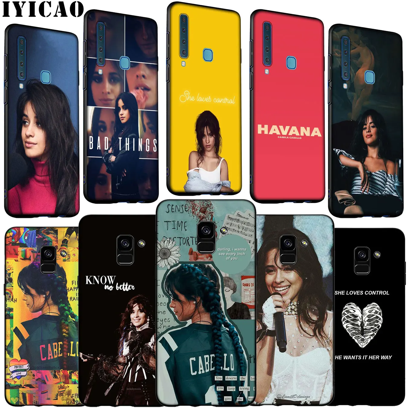 Camila Cabello Singer Soft Silicone Phone Case for Samsung Galaxy A6 A7 A8 A9 2018 A3 A5 2016 2017 Note 9 8 10 Plus |