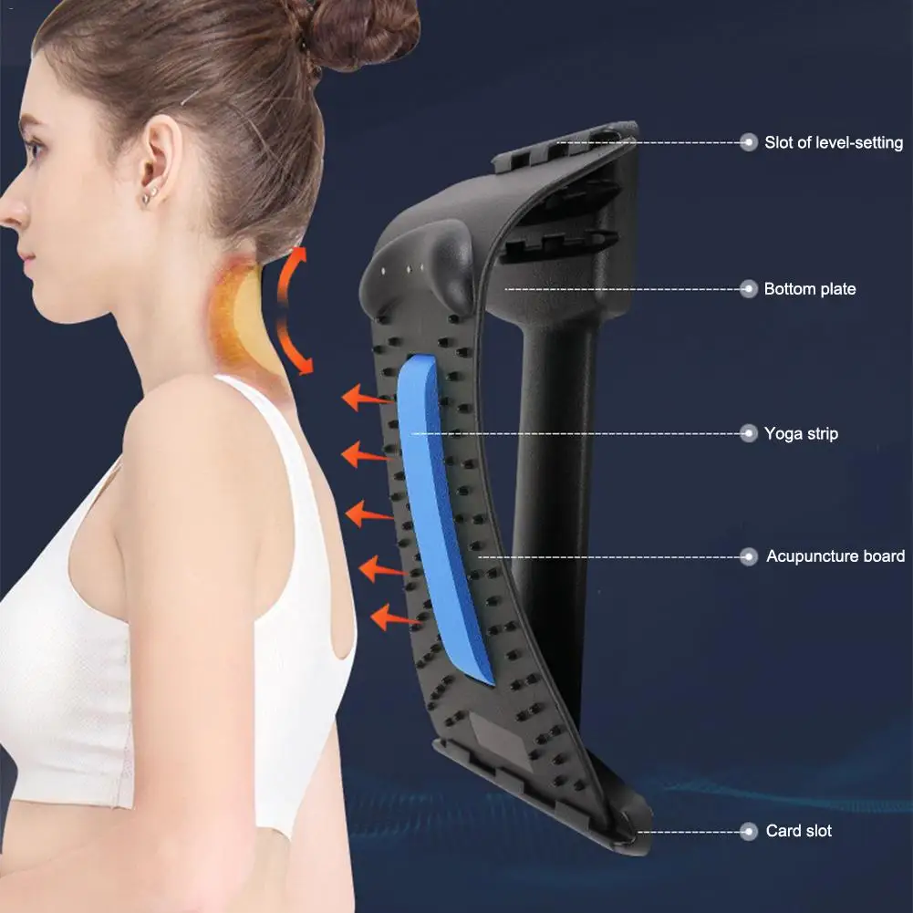 Шейный выпрямитель позвоночника тяговое устройство для головы, спины, плеч, шеи, боли снимает здоровье